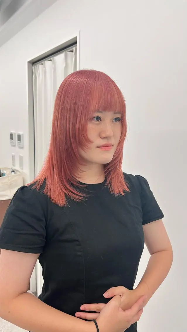 ロング カラー カット ヘアカラー トリートメント 赤みゼロ/透明感 カラー🌿KANTAのヘアスタイル