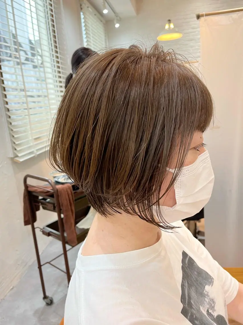 ショート ショートボブ 丸みショート ボブ くびれヘア ショートヘア 襟足でお悩みの方✂︎ くびれ職人ハシモトのヘアスタイル