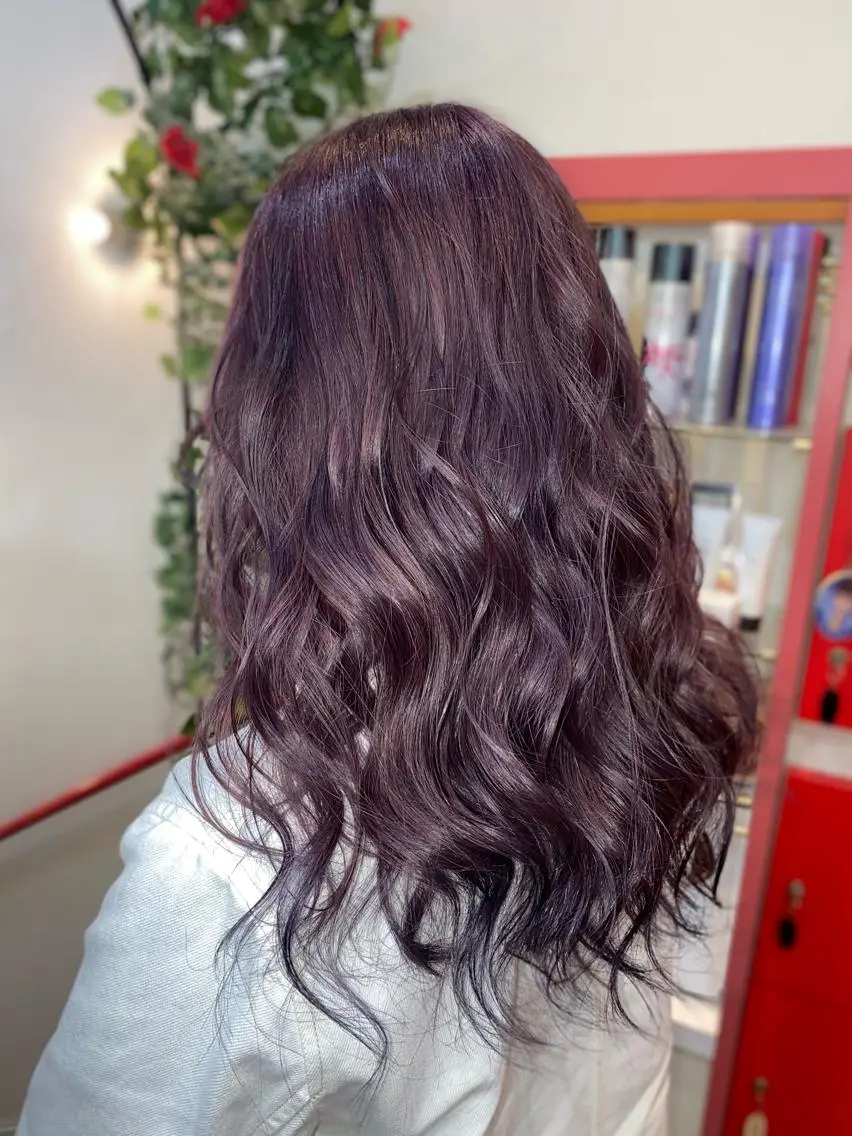 ミディアム ヘアカラー ゆぴ☾‪/推しカラー /ハイトーンのヘアスタイル