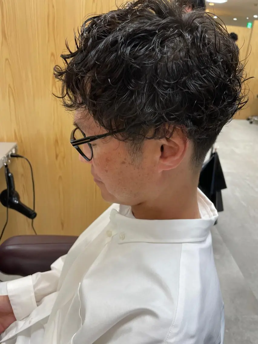 パーマ メンズ くるくるパーマ aikoのヘアスタイル