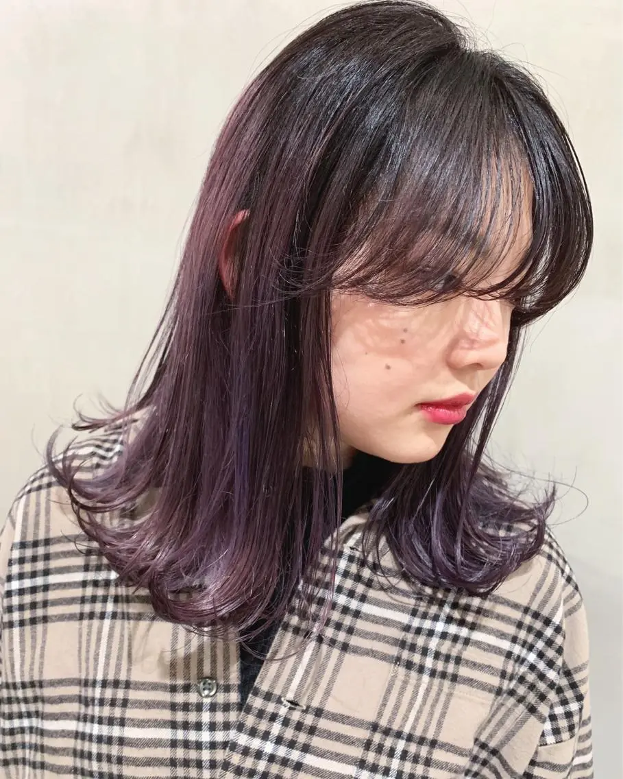 ミディアム カラー カット ヘアカラー トリートメント 優作 〜圧倒的信頼〜のヘアスタイル