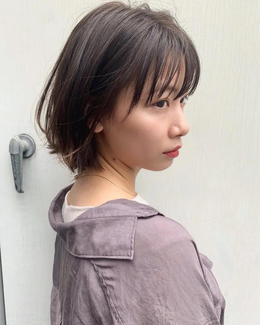 ショート カラー パーマ ヘアアレンジ メンズ キッズ ネイル マツエク・マツパ ボブレイヤー ボブ レイヤーカット 小顔カット ウルフレイヤーカット /チヒロのヘアスタイル
