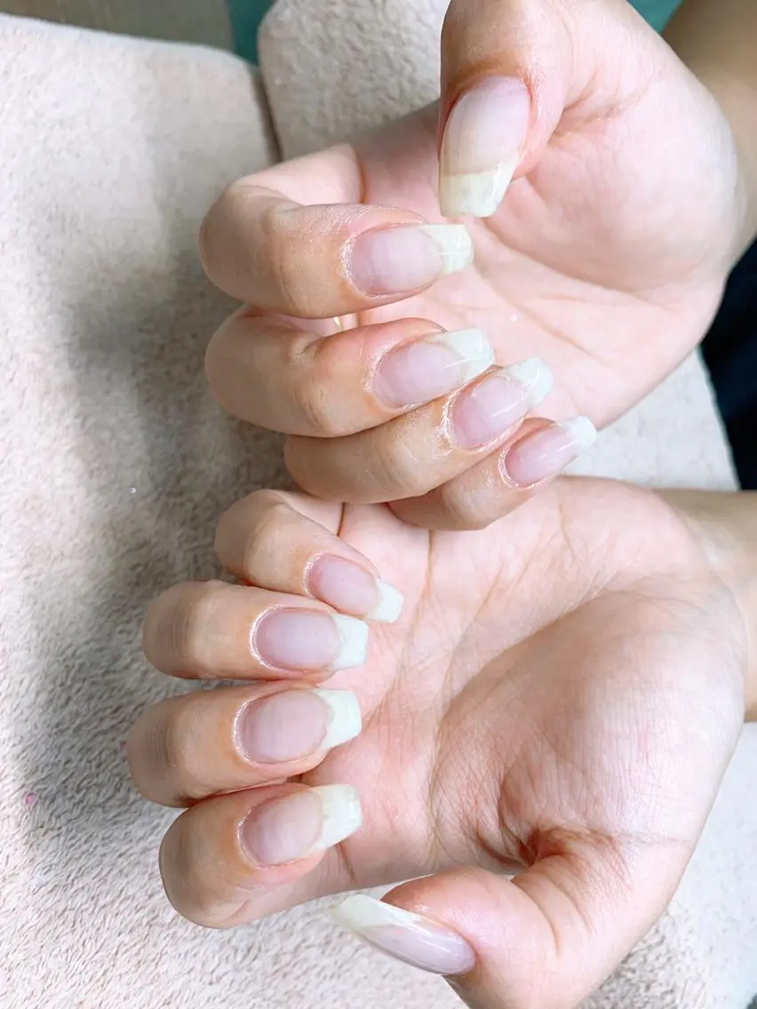 ネイル クリアネイル ⭐︎休業中の練習⭐︎ JNA認定講師髙橋のネイルデザイン