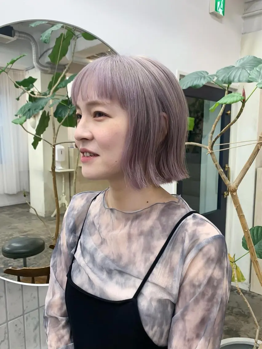 ショート カラー カット ヘアカラー 似合わせカット ケアパーマ喜来雅由のヘアスタイル