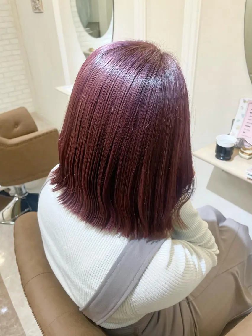 ミディアム カラー ヘアアレンジ YUI𓍯エクステ /ニュアンスカラーのヘアスタイル