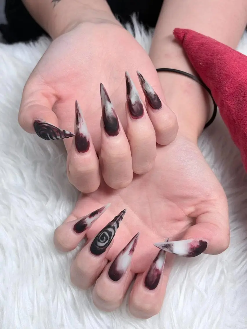 ネイル オーロラネイル チークネイル フットネイル ジェルネイル 韓国ネイル ハンドネイル neco H.babynailのネイルデザイン