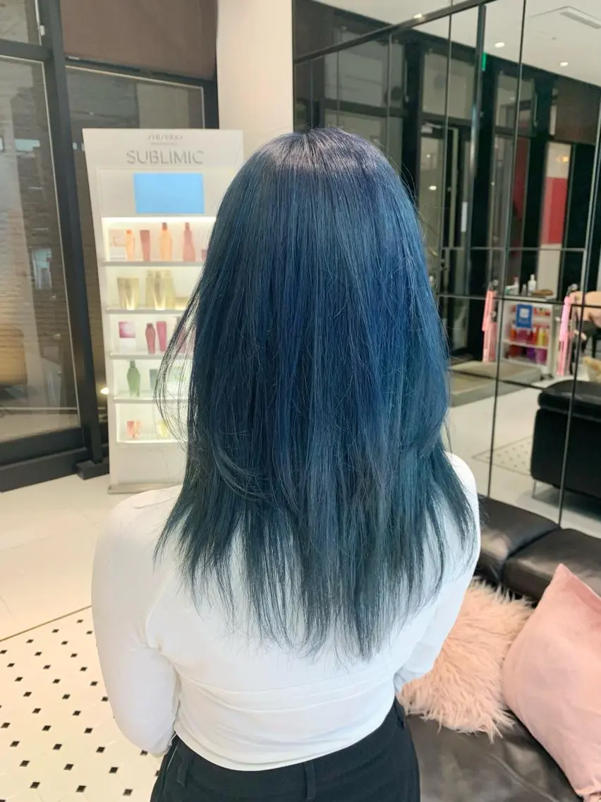 ロング カラー ヘアアレンジ 🎀透明感カラー 韓国ヘア🎀mahoのヘアスタイル