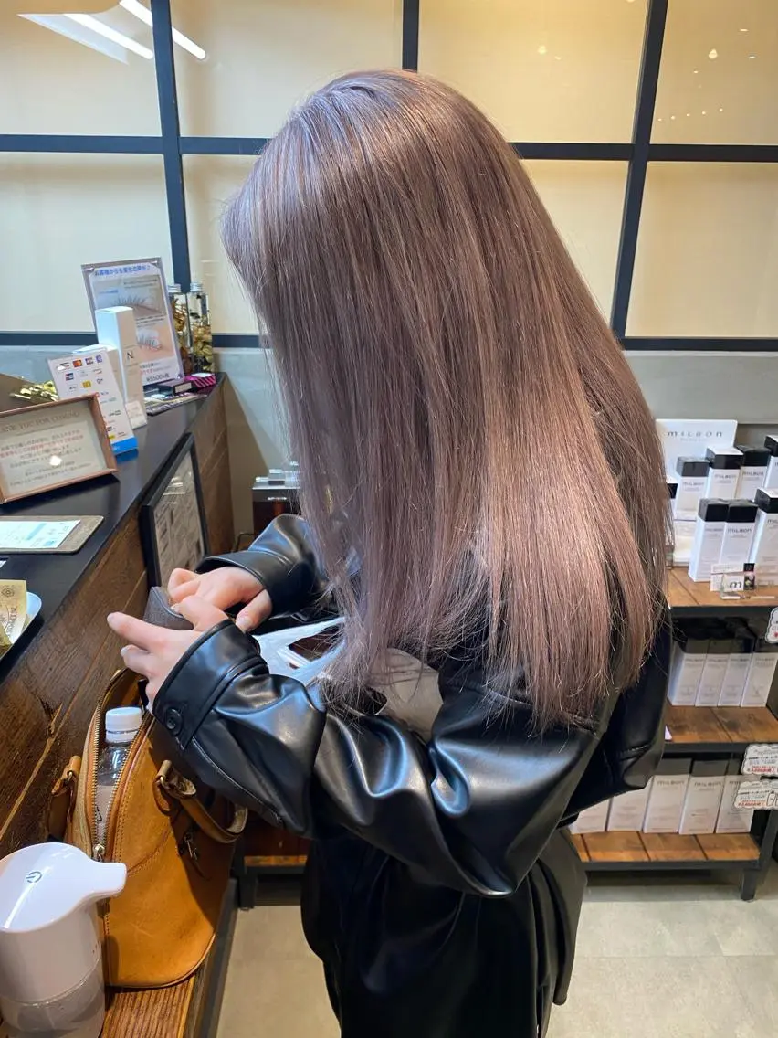 ロング カット ヘアカラー 大内田 凌馬のヘアスタイル