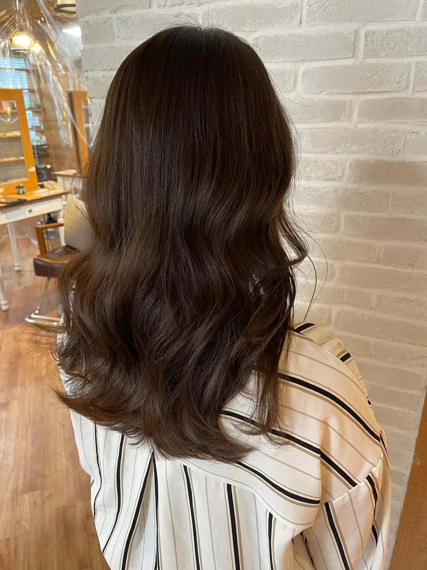 ミディアム カット ヘアカラー トリートメント 🧡/艶髪/桑原 拓也/ショート/🧡のヘアスタイル