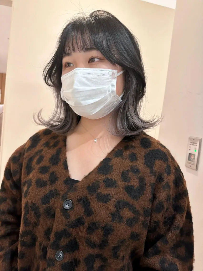 セミロング カラー ヘアアレンジ 成人式 アッシュ ベージュカラー ブリーチ ブルーカラー 🌿レイヤー/ブリー チ/🌿JINのヘアスタイル