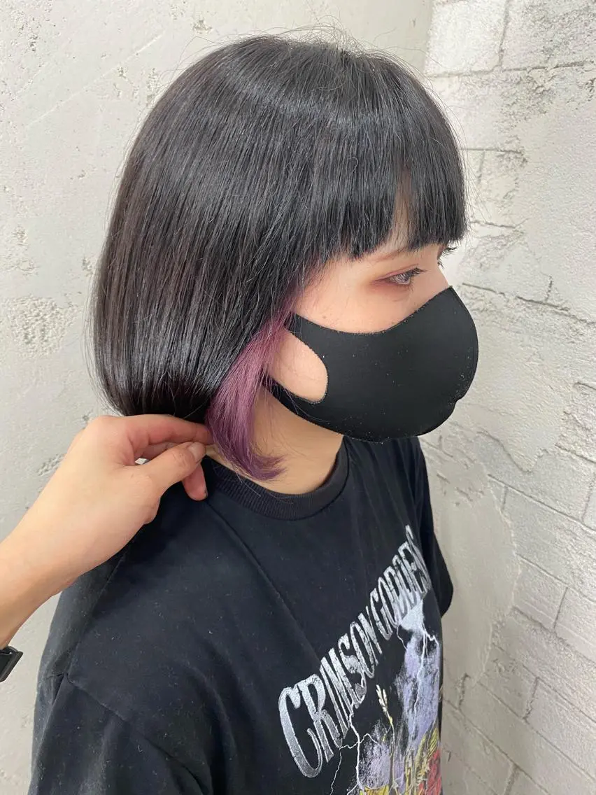 ショート カラー ラベンダーカラー ラベンダーピンク ピンクカラー グレージュ達人/赤み 消し/ブリーチ/岩崎のヘアスタイル