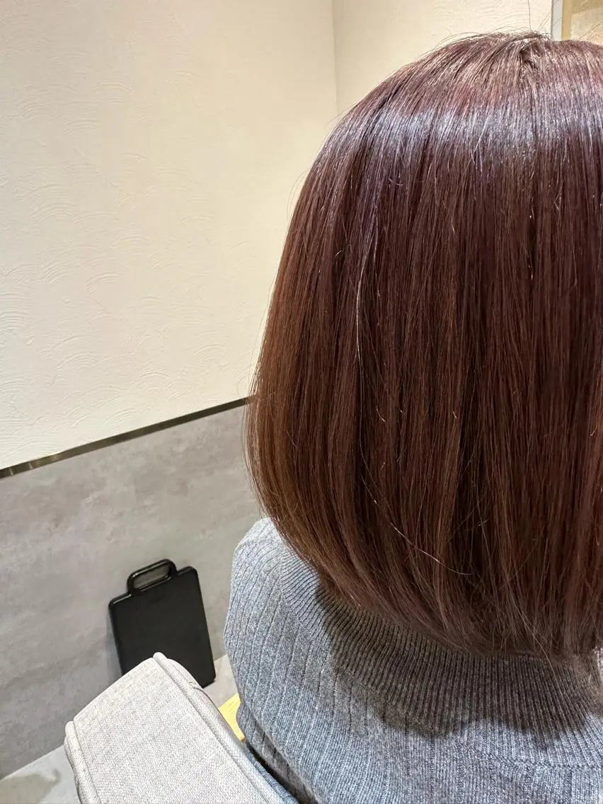 ショート カラー ピンクカラー パープルカラー カット ヘアカラー やまぐち あやみのヘアスタイル