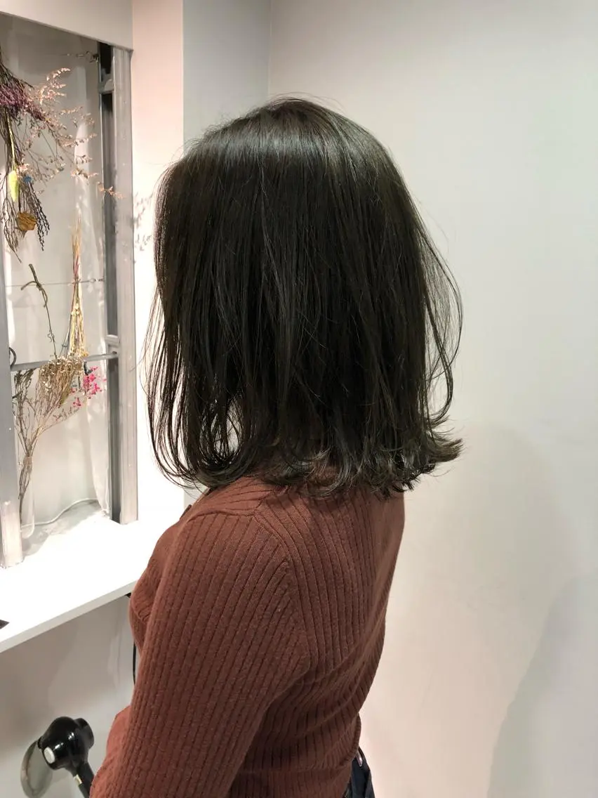ミディアム カラー ヘアカラー トリートメント ヘアセット 🍃柔らか透け髪 /表参道/瑞希🍃のヘアスタイル