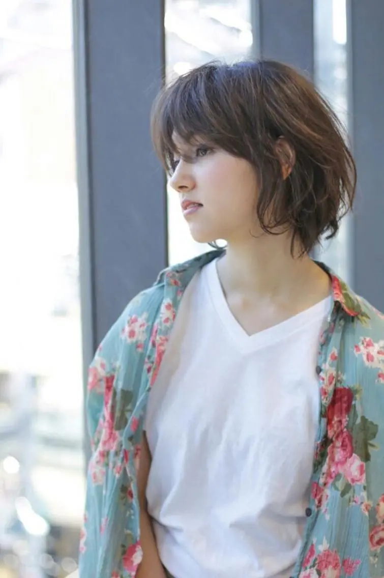 パーマ ショート カット パーマ 宮崎 睦のヘアスタイル