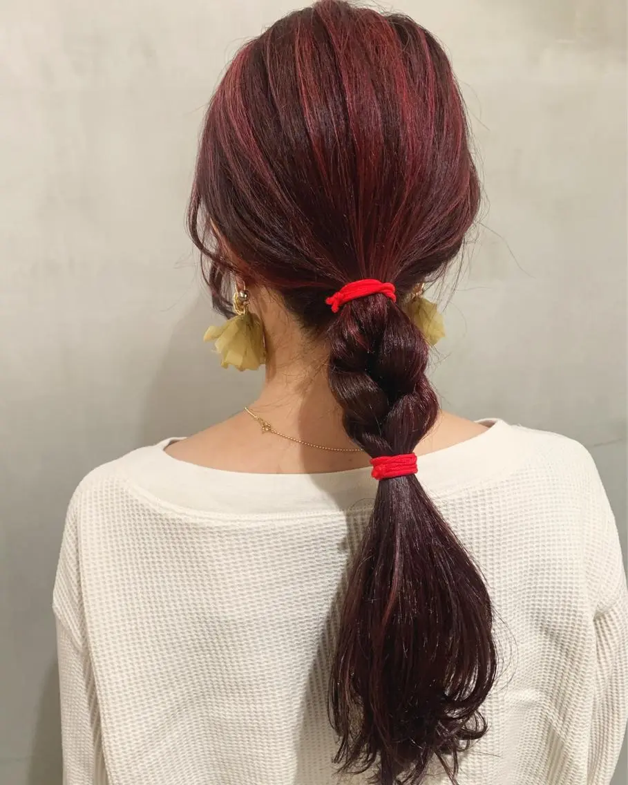 ロング カラー ヘアアレンジ 優作 〜圧倒的信頼〜のヘアスタイル