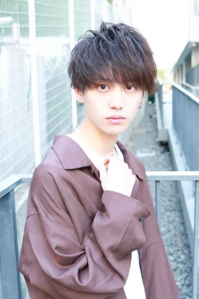 ミディアム パーマ メンズ 💞あざと可愛い💞 児玉大地のヘアスタイル
