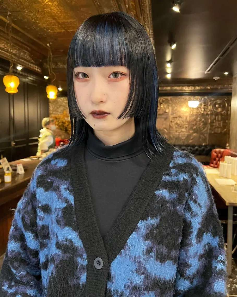 セミロング カラー 圧倒的デザイン力 店長🎨RENAのヘアスタイル