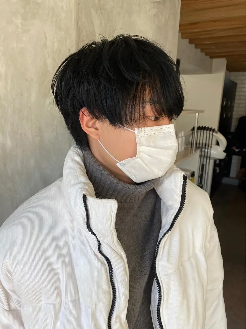 ショート メンズ 刈り上げ 【縮毛矯正髪質改善】 中山健太のヘアスタイル