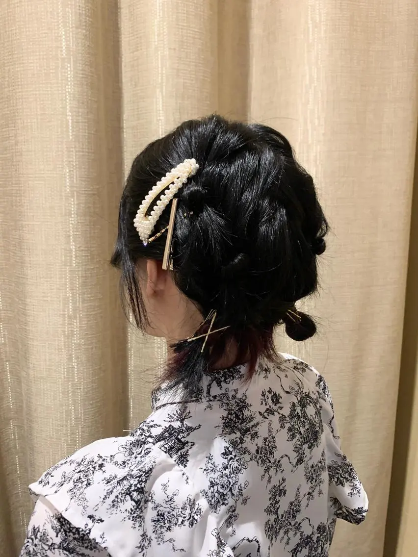ショート ウルフカット ヘアセット 庄司 沙羅のヘアスタイル