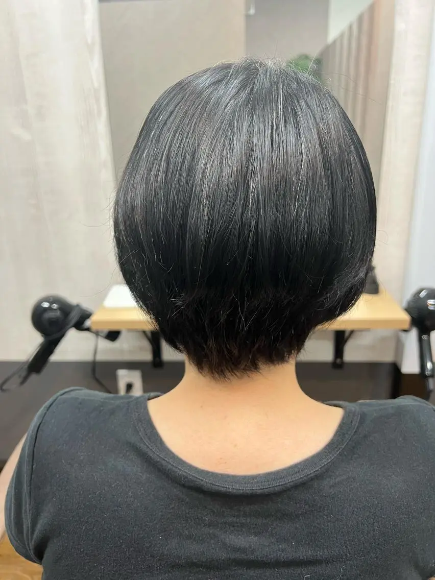 ショート カット 縮毛矯正 TELA HAIR 幕張本郷店 千尋のヘアスタイル