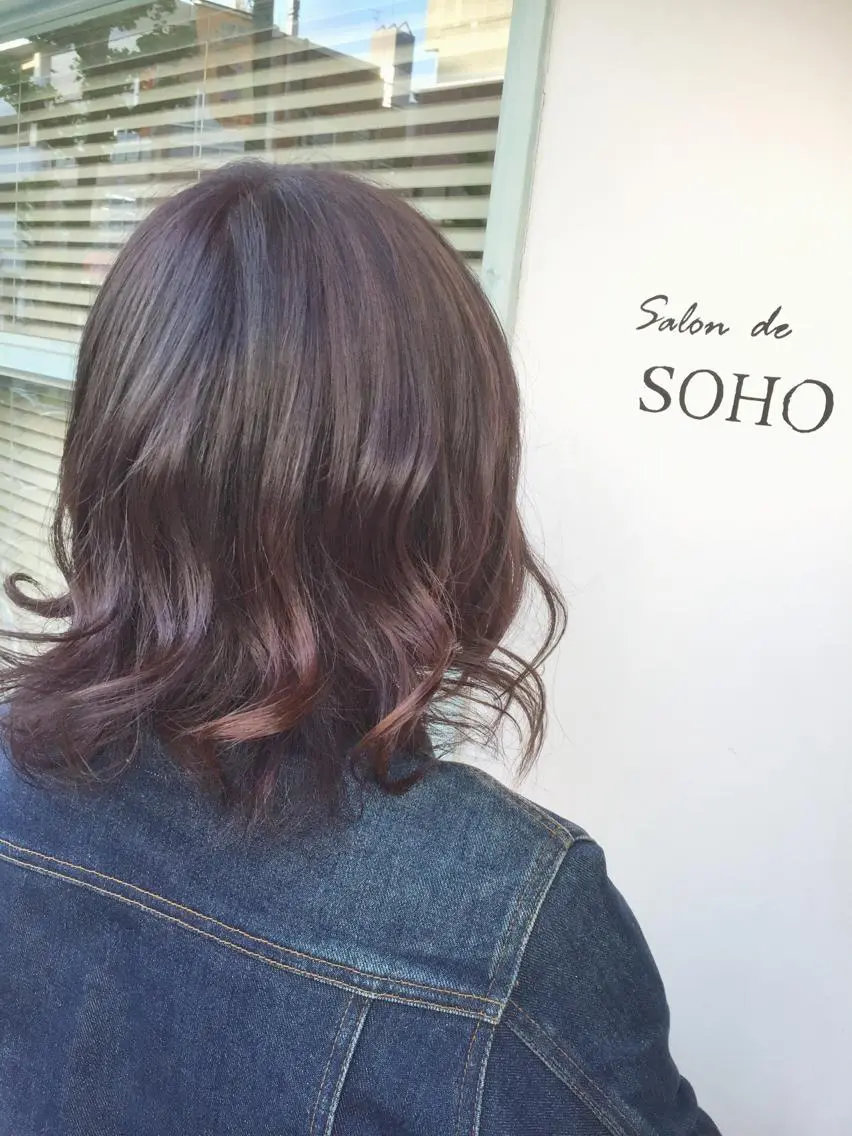 ショート カラー 透明感カラー ハイトーンカラー パープルカラー ◇おの あすか◇のヘアスタイル