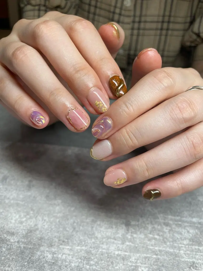 ネイル ハンドネイル フットネイル with hues AYAのネイルデザイン