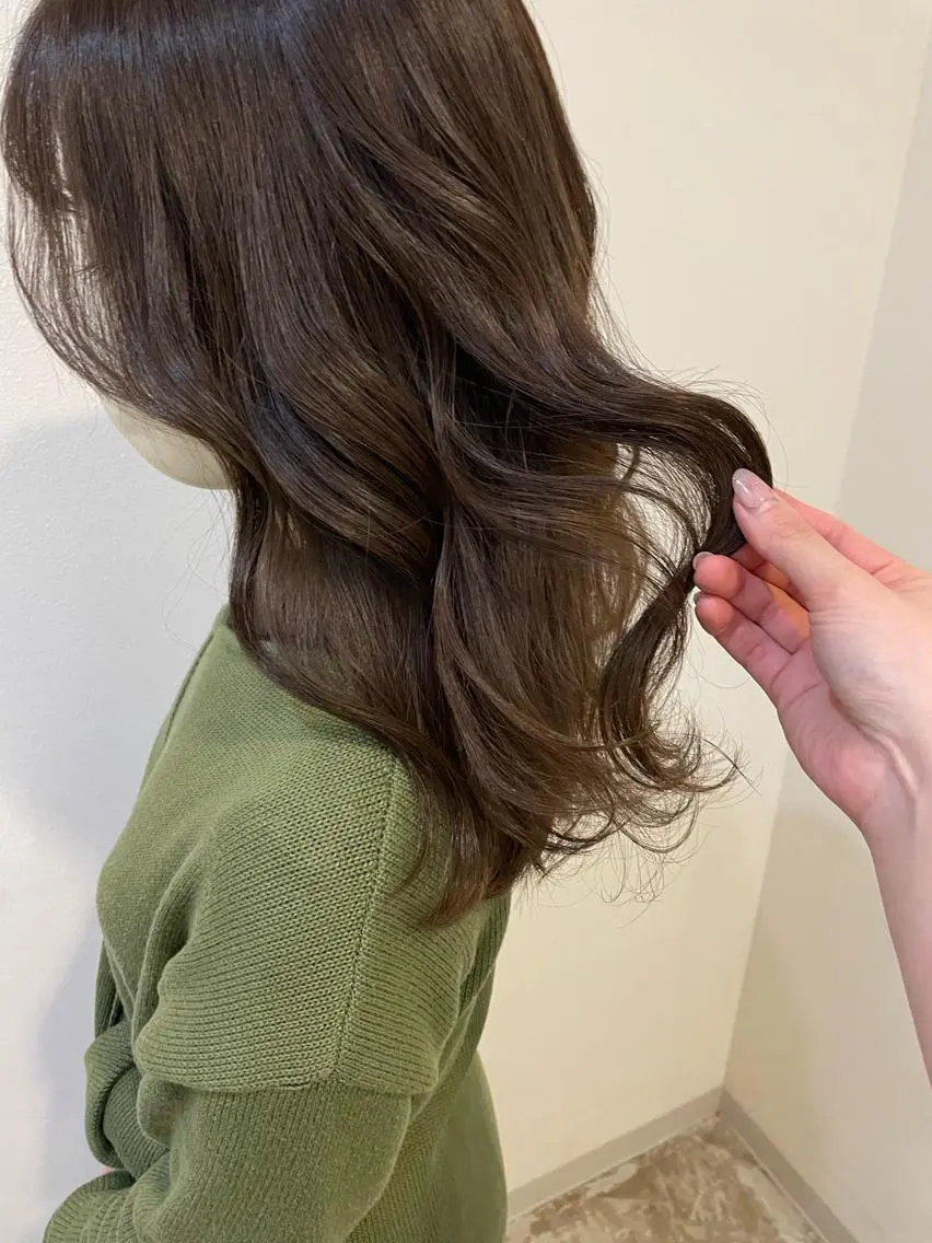 セミロング カラー カット ヘアカラー トリートメント 髪質改善/縮毛矯正 /青山　早希🐾のヘアスタイル