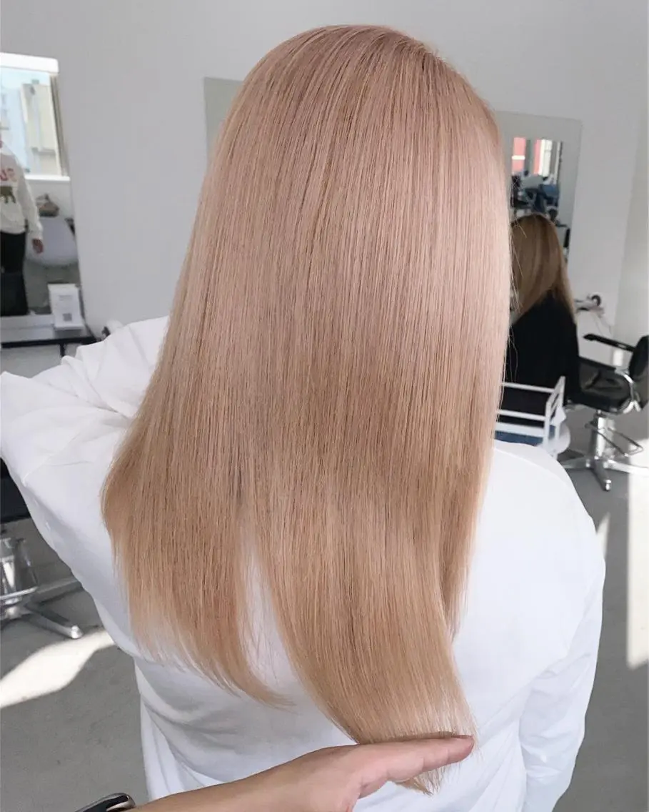 ミディアム カラー カット ヘアカラー ✨ブリーチ無し 透明感HIDEのヘアスタイル
