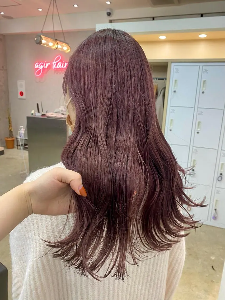 ロング カラー ヘアアレンジ ヘアカラー トリートメント 小顔カット/艶 カラー特化♡MIHOのヘアスタイル
