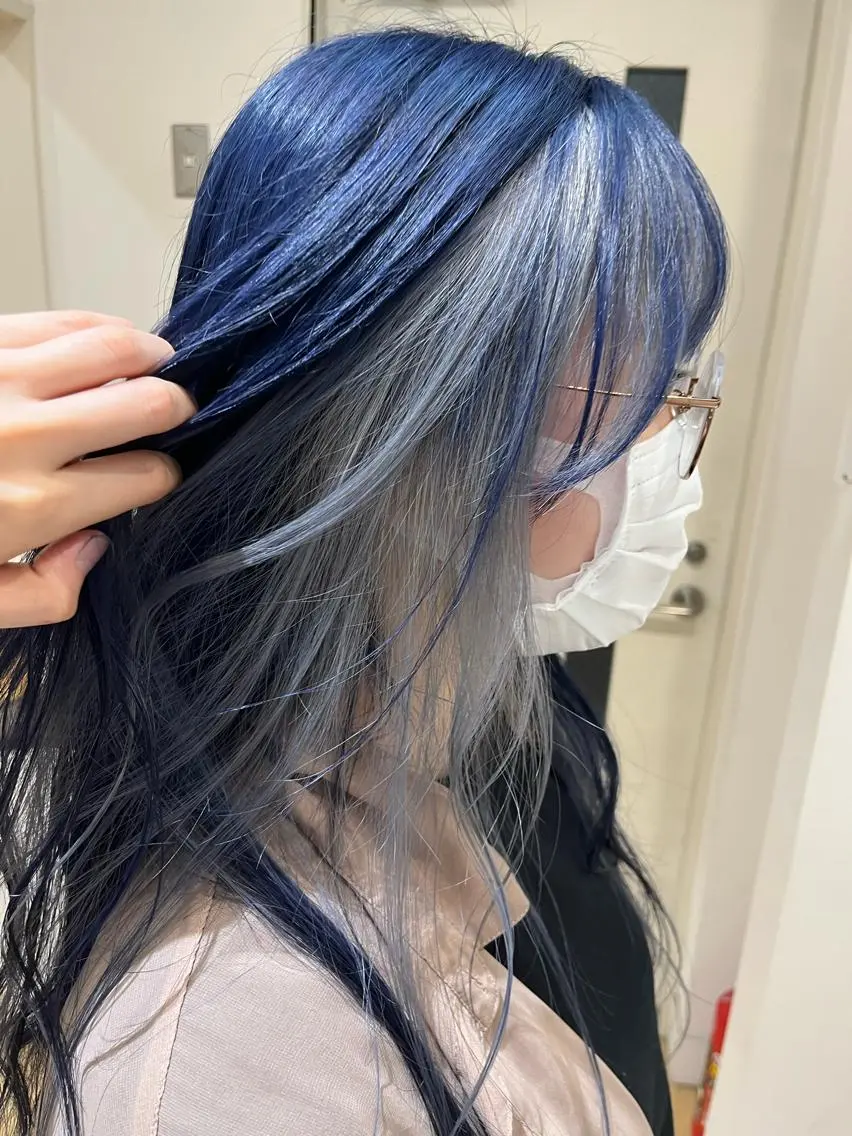 ロング カラー ミストバング フェイスフレーミング 💠つたふうか/ 韓国/メンズヘア💠のヘアスタイル