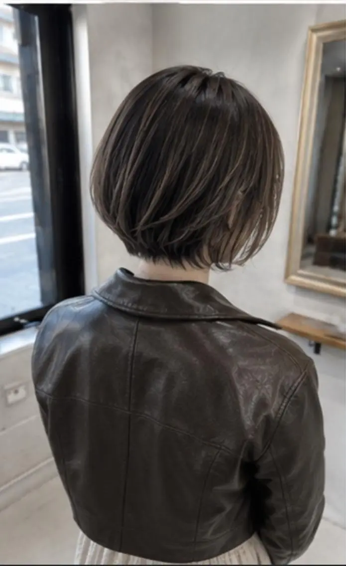 ショート カラー Lino 深井駅前店のヘアスタイル