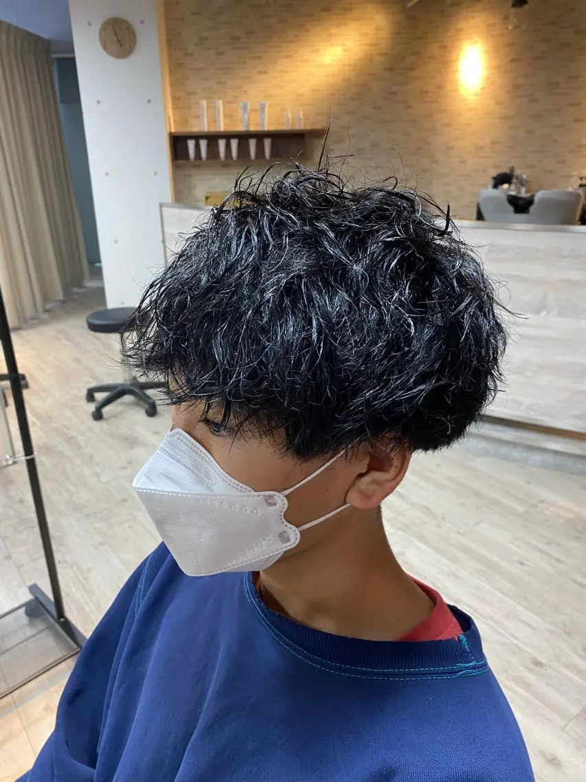 パーマ メンズ 髪質改善 メンズパーマゆうひのヘアスタイル