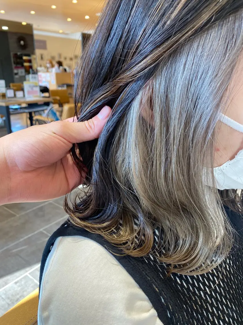 ミディアム カラー Gain池下 レディースのヘアスタイル