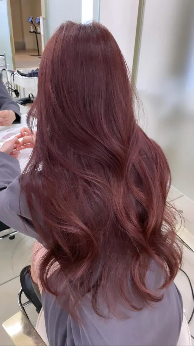 ロング カラー ブリーチ ブリーチなしカラー COA GINZA 空也/前髪/顔まわりのヘアスタイル