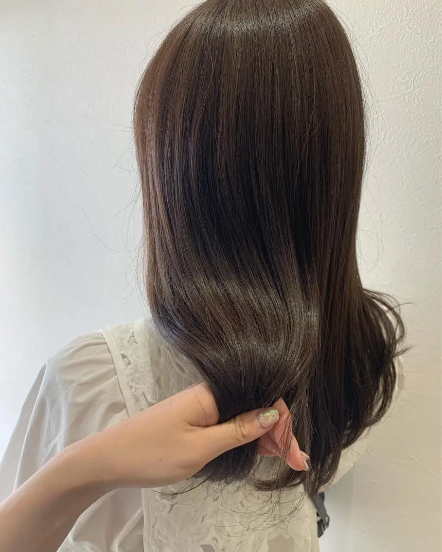 ロング カラー ベージュカラー ショコラベージュ hubhair レイヤー/透明感のヘアスタイル