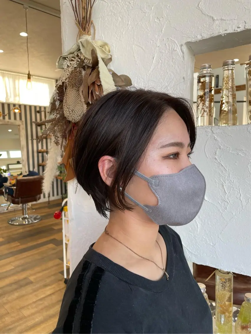 ショート カラー アッシュ カット ヘアカラー トリートメント 🌸小掛🌸 豊橋外国人風カラーのヘアスタイル