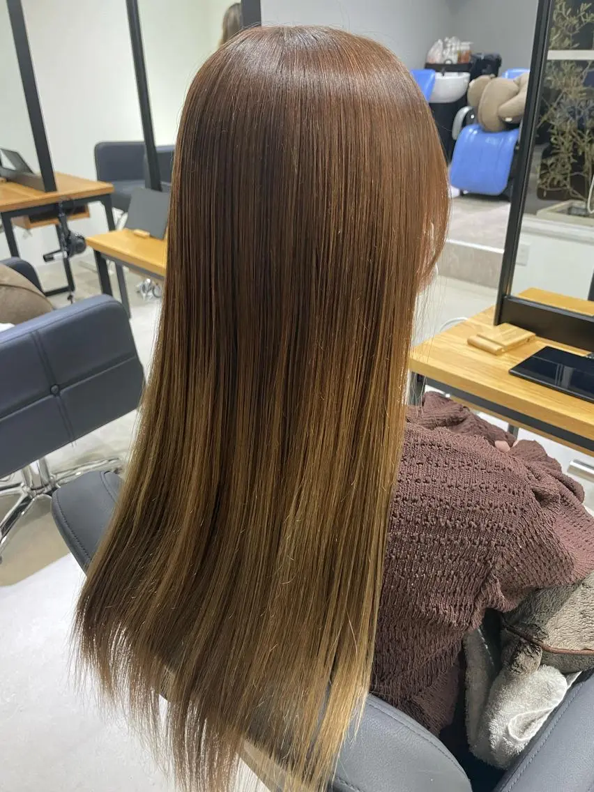 ロング 髪質改善 縮毛矯正 anB Bのヘアスタイル