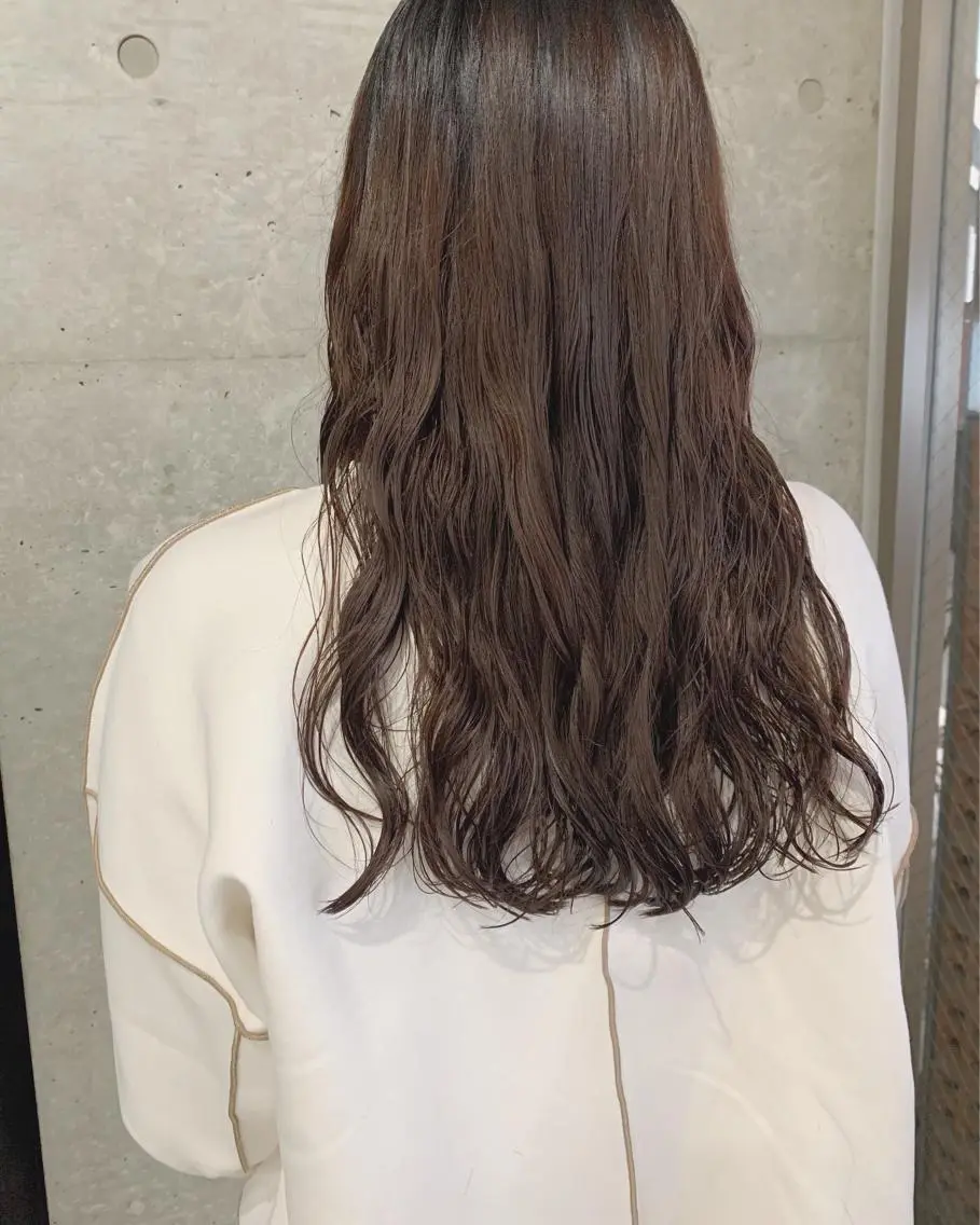 ロング パーマ カット パーマ トリートメント ボブパーマコテ巻き風 パーマNo1深江秀平のヘアスタイル