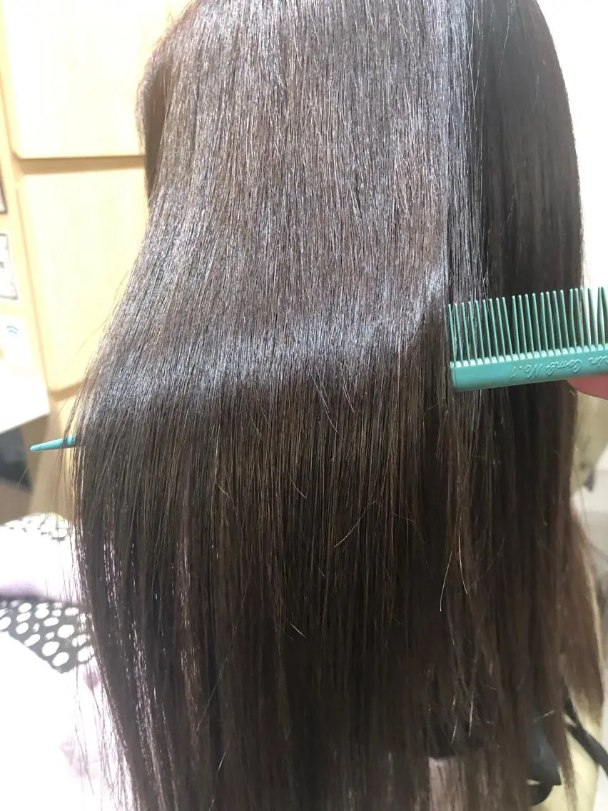 セミロング ヘアカラー 縮毛矯正 トリートメント 【髪質改善特化･ 福田航洋】のヘアスタイル