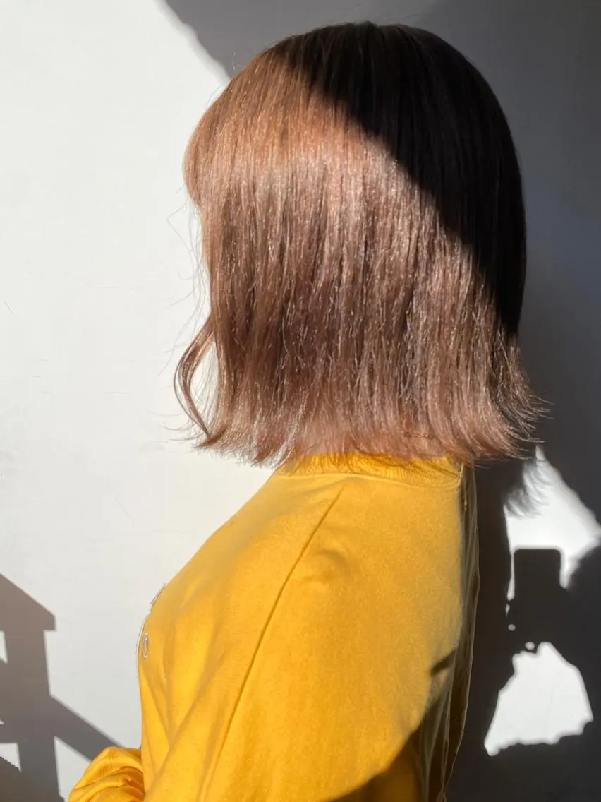 ミディアム カラー ヘアアレンジ レイヤーダブルカラー KYONのヘアスタイル