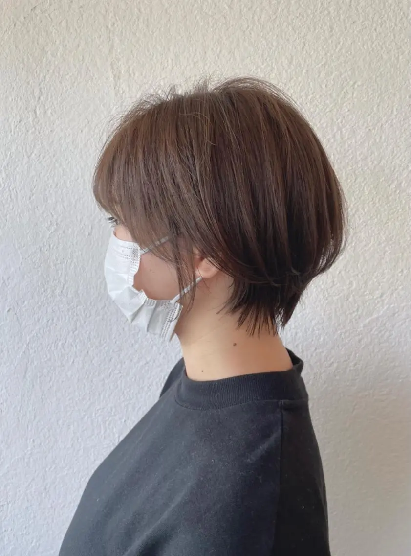 ショート カラー ベージュカラー ショートヘア 髪質改善特化 谷口祐綺のヘアスタイル