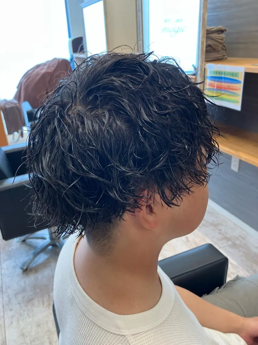 パーマ メンズ カット パーマ メンズ特化/パーマ/ フェードWATARUのヘアスタイル