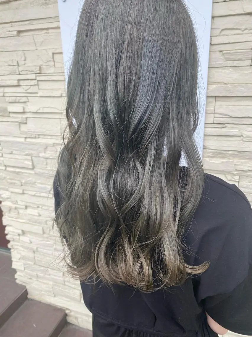 ロング カラー カット ヘアカラー トリートメント 💎髪質改善💎艶髪 💎ブリーチ💎津村のヘアスタイル