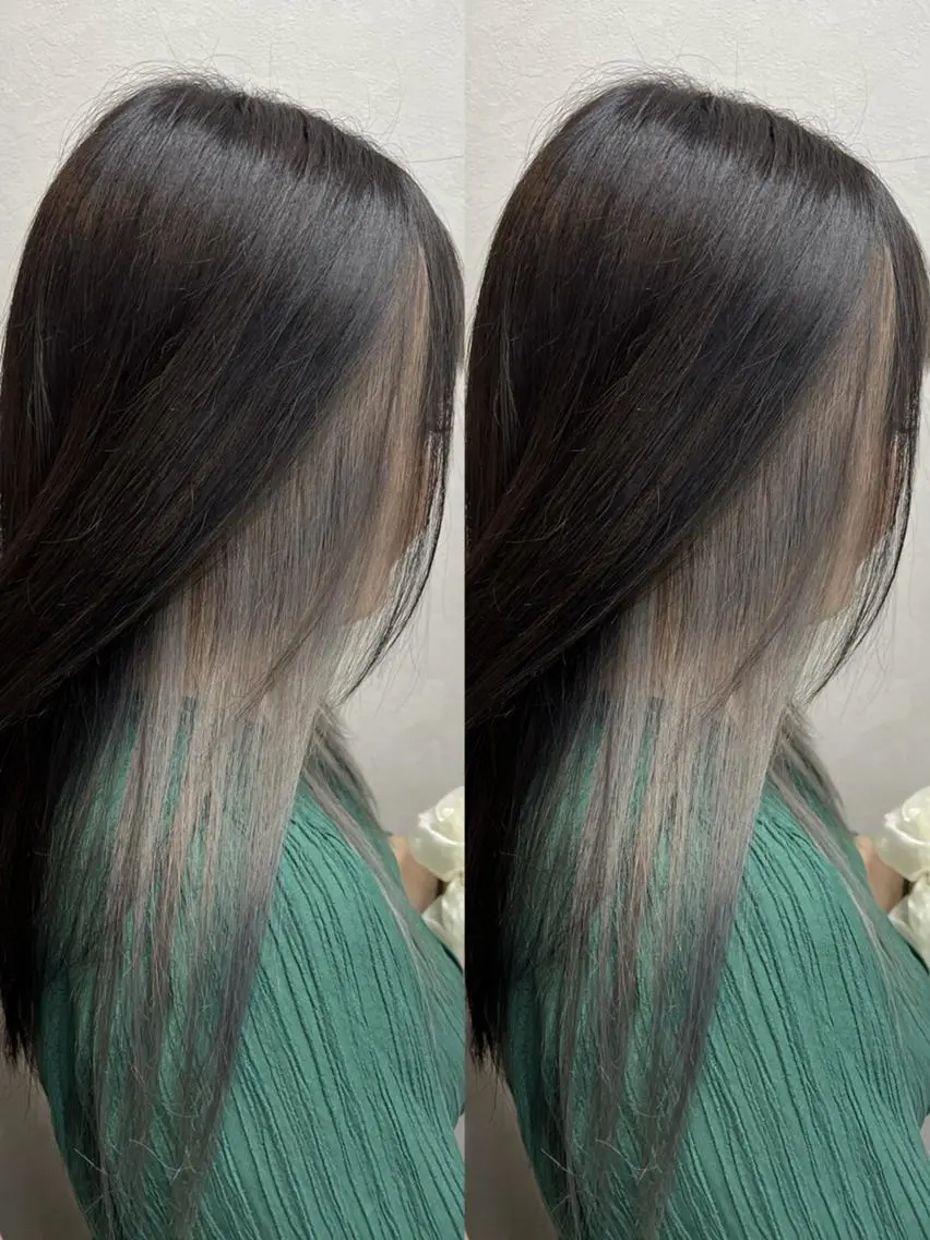 ロング カラー カット ヘアカラー トリートメント TELA HAIRのヘアスタイル