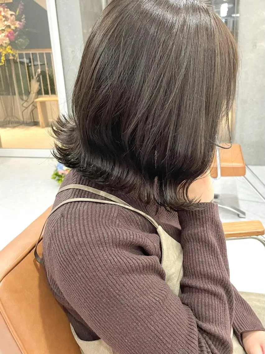ミディアム カラー ヘアアレンジ ヘアカラー トリートメント メンズ似合わせ🪞 kotoriのヘアスタイル