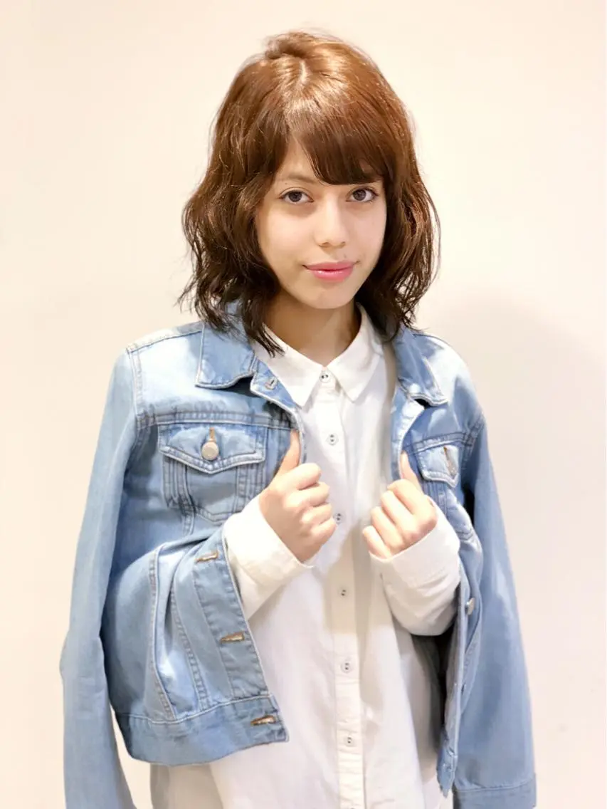 ショート カラー パーマ くせ毛 外国人風カラー ニュアンスパーマ カット パーマ ディレクター ノナカのヘアスタイル