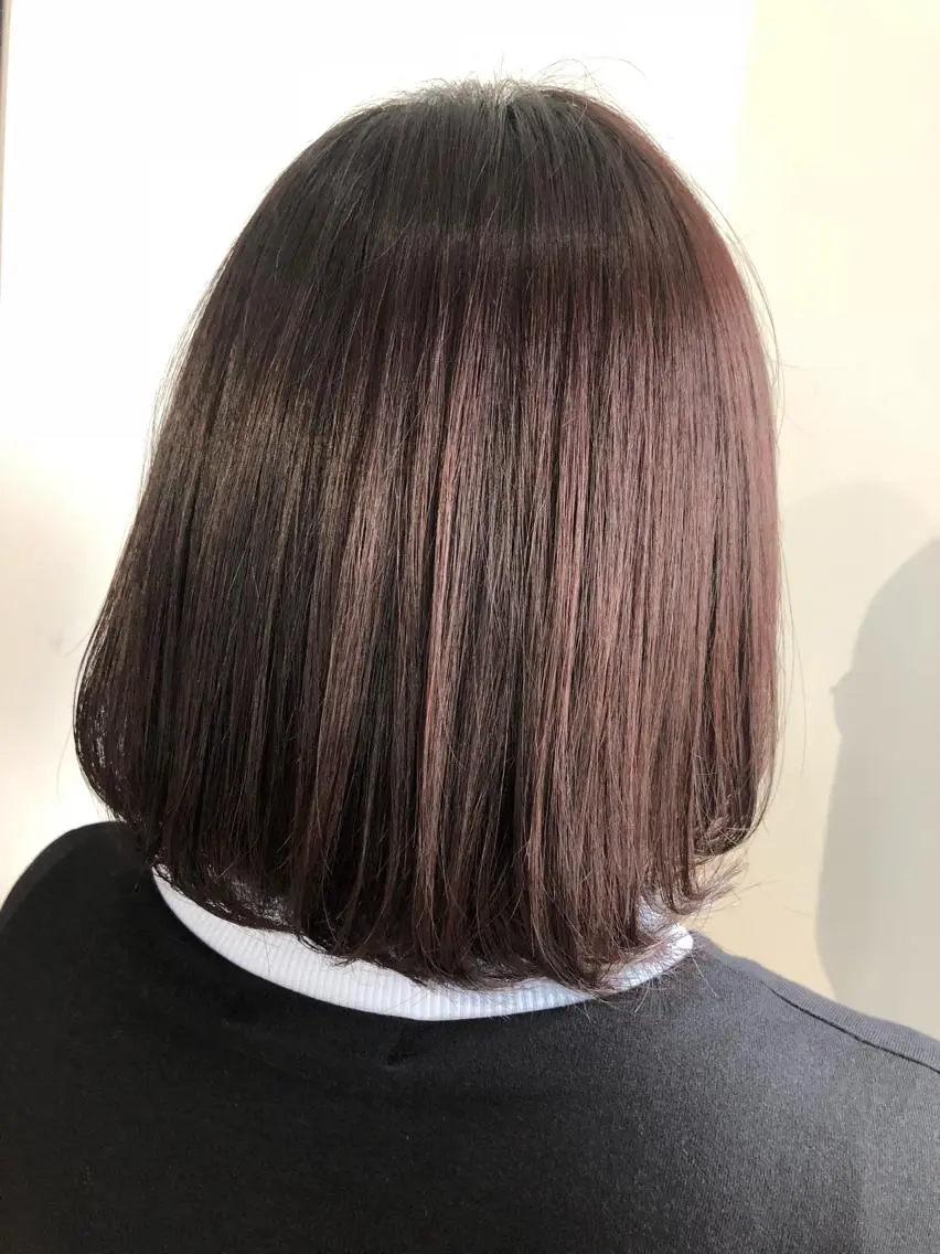 ショート カラー ボルドーカラー ボブ scene. haraのヘアスタイル