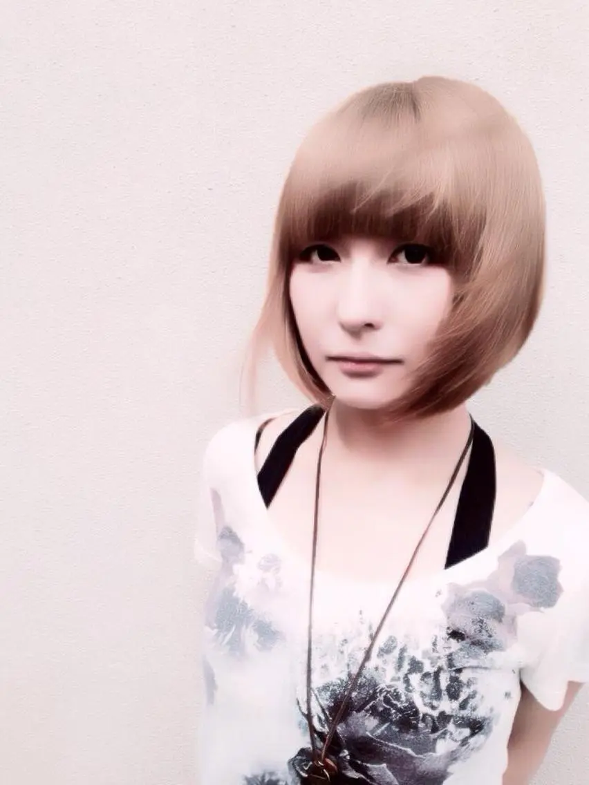 ミディアム カラー ベージュカラー ブリーチ ボブ カット ヘアカラー 金子 卓磨のヘアスタイル