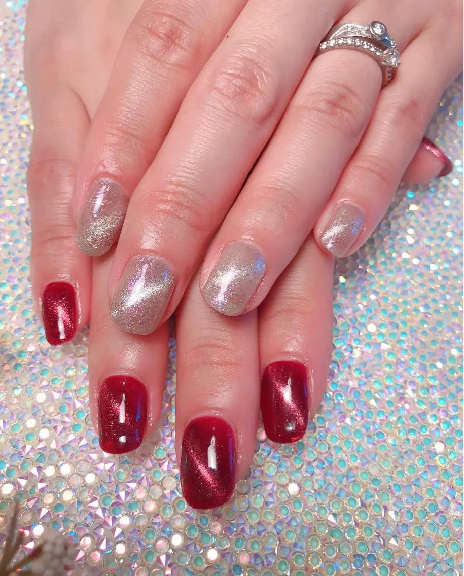 ネイル ジェルネイル マグネットネイル 🍭Kiara Nail🍭のネイルデザイン