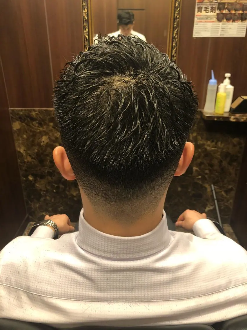 ショート パーマ メンズ 木村 りきのヘアスタイル